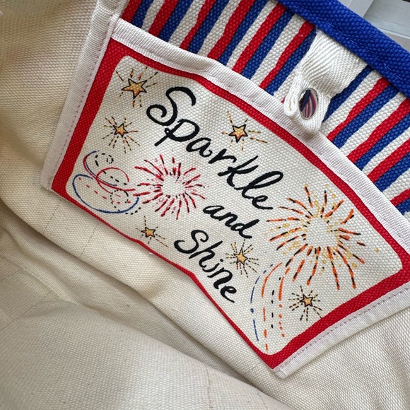 Brighton Colorful Heart Print  Canvas Tote Bag - Picture 7 of 7